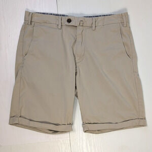 GANT Men's W31 Beige Chino Shorts Casual Cotton Stretch Flat Front Classic